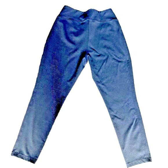 Womens APT 9 Navy Mid Rise Leggings Size Large Large Waist Band - Picture 2 of 11
